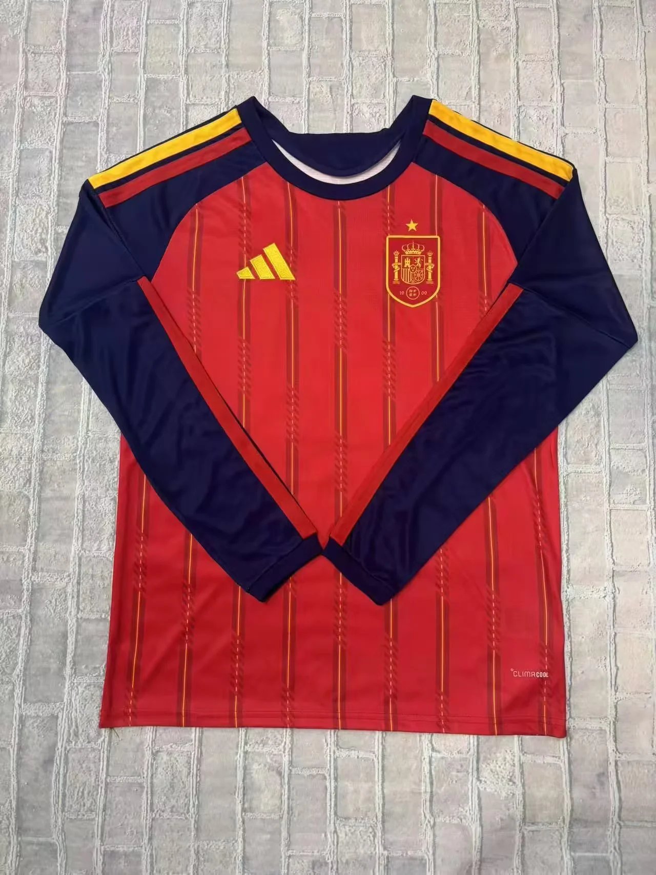 AAA Quality Spain 2026 World Cup Home Long Soccer Jersey AAA Quality Spain 2026 World Cup Home Long Soccer Jersey